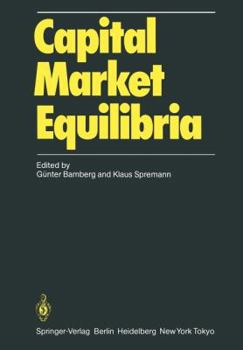 Paperback Capital Market Equilibria Book