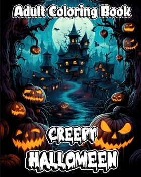 Paperback Creepy Halloween Adult Coloring Book: Experience Relaxation with Haunting Spooky Artwork Book