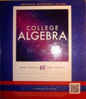 Hardcover Aie College Algebra 8e Book