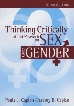Paperback Thinking Critically about Research on Sex and Gender Book