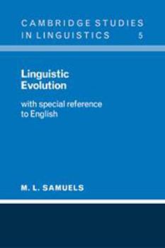 Hardcover Linguistic Evolution: With Special Reference to English Book