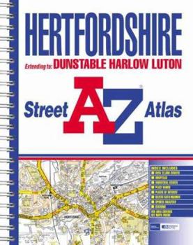 Paperback A-Z Hertfordshire Street Atlas Book