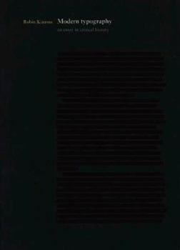 Paperback Modern Typography: An Essay in Critical History Book