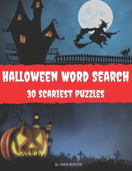 Paperback Halloween Word Search: 30 scariest puzzles Book