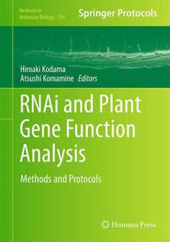 Hardcover RNAi and Plant Gene Function Analysis: Methods and Protocols Book