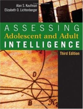 Hardcover Assessing Adolescent and Adult Intelligence Book