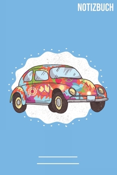 Hippie Auto Notizbuch: A5   Notebook • 111 Seiten  • Extra  Kalender 2020 •  Einzigartig •  Dotgrid •  Dotted •  Punktraster •  Gepunktet • Geschenk • Geschenkidee (German Edition)
