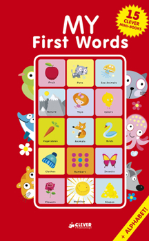 Hardcover My First Words: 15 Clever Mini-Books Box Set Book