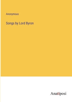Paperback Songs by Lord Byron Book