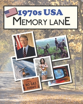 Paperback 1970s USA Memory Lane: large print book for dementia patients [Large Print] Book