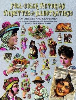 Paperback Full-Color Victorian Vignettes and Illustrations for Artists and Craftsmen Book