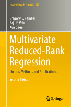 Paperback Multivariate Reduced-Rank Regression: Theory, Methods and Applications Book