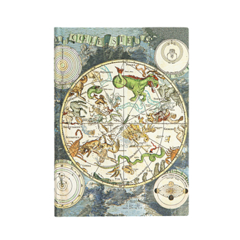 Misc. Celestial Planisphere MIDI Lined Softcover Journal, 176pg, 100gsm by Paperblanks (Early Cartography) Book