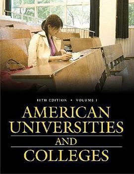 Hardcover American Universities and Colleges: Eighteenth Edition Volume I, 18th Edition Book