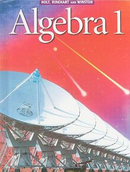 Hardcover Holt Algebra 1: Student Edition Algebra 1 2001 Book
