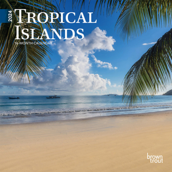 Calendar Tropical Islands 2024 Mini 7x7 Book