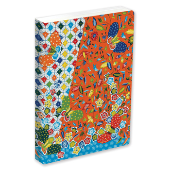 Paperback Journal Modern Batik Kawung Butterflies, Lined Paperback: Blank Lined 144 Page A5 Notebook Book