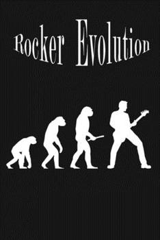 Paperback Rocker Evolution: Guitar Music Journal Notebook, 6 x 9 Inches,120 Lined Writing Pages, Matte Finish Book