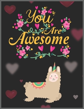 Paperback You are Awesome: Llama Alpaca Planner & Calendar, Daily Weekly Planner with Monthly quick-view/over view with 2020 Planner Book