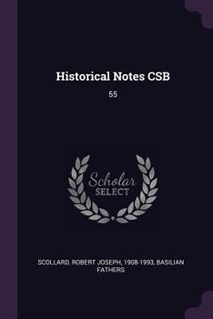 Paperback Historical Notes CSB: 55 Book