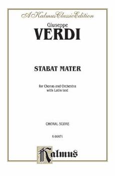 Paperback Stabat Mater: SATB (Orch.) (Latin Language Edition) (Kalmus Edition) (Latin Edition) Book