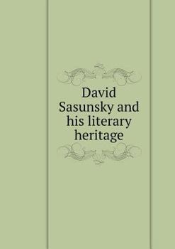 Paperback David Sasunsky and his literary heritage [Russian] Book