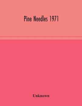 Paperback Pine Needles 1971 Book