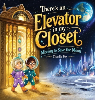 Hardcover There's an Elevator in My Closet: Mission to Save the Moon Book