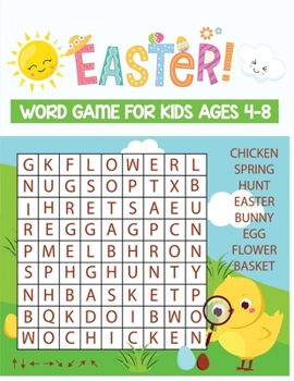 Paperback Easter word game for kids ages 4-8: An Amazing Easter Themed Puzzle Activity Book for Kids, Fun Children's Easter Holiday Gift Kids Book