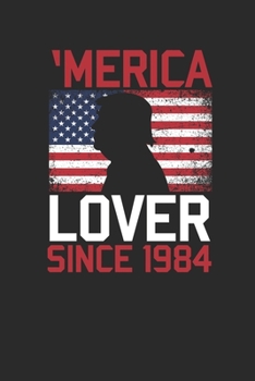 Paperback Merica Lover Since 1984: Small Lined Notebook - Birthday Gift Idea For Women And Men Book