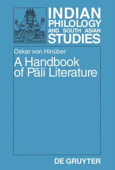 Paperback A Handbook of Pali Literature Book