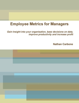 Paperback Employee Metrics for Managers Book