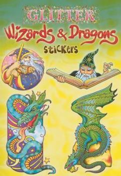 Paperback Glitter Wizards & Dragons Stickers Book