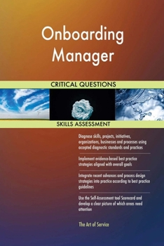 Paperback Onboarding Manager Critical Questions Skills Assessment Book