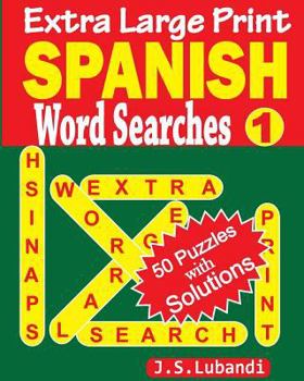 Paperback Extra Large Print SPANISH Word Searches [Spanish] [Large Print] Book
