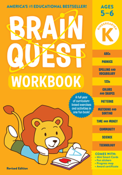 Paperback Brain Quest Workbook: Kindergarten Revised Edition Book