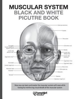 Paperback Muscular System Black and White Picture Book: Guide For The Muscular System Book