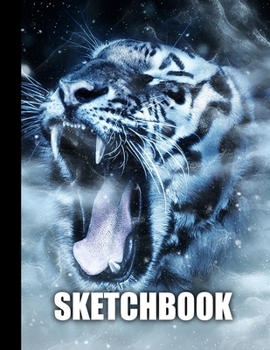 Sketchbook: Leopard Cover Design White Paper 120 Blank Unlined Pages 8.5 X 11 Matte Finished Soft Cover