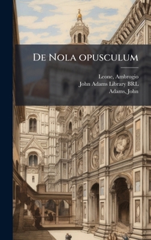 Hardcover De Nola opusculum [Latin] Book