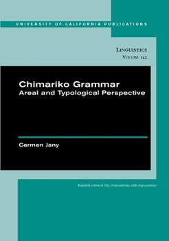 Paperback Chimariko Grammar: Areal and Typological Perspective Volume 142 Book