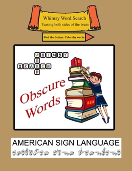 Paperback Whimsy Word Search, Obscure Words, ASL, Daily Calendar Book