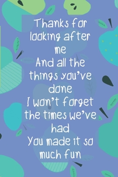 Thank You Teacher Appreciation Journal: A Blank Lined Mind Map Notebook, Perfect For Co-Teacher Gifts For Women And Men With An Original Rhyming Poem On The Beautifully Designed Aqua Blue Apple Cover