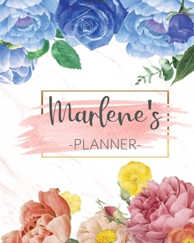 Marlene's Planner: Monthly Planner 3 Years January - December 2020-2022 | Monthly View | Calendar Views Floral Cover - Sunday start