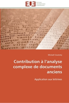 Paperback Contribution à l analyse complexe de documents anciens [French] Book