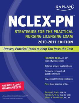 Paperback Kaplan NCLEX-PN 2010-2011 Edition: Strategies for the Practical Nursing Licensing Exam Book