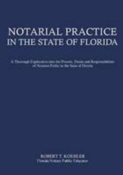Paperback Notarial Practice in the State of Florida Book