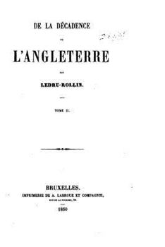 Paperback De la Décadence de l'Angleterre - Tome II [French] Book