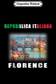Composition Notebook: Retro Florence-Italy Souvenir Style Italian  Journal/Notebook Blank Lined Ruled 6x9 100 Pages