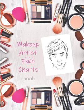 Paperback Makeup Artist Face Charts: Noah Book