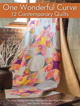 Paperback One Wonderful Curve: 12 Contemporary Quilts Book